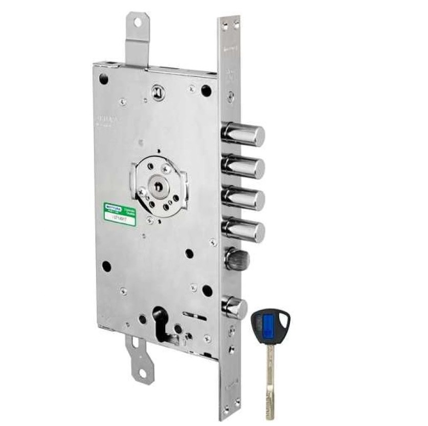 Изображение товара Врезной двухсистемный замок Mottura 3D Key 3D.787-D для стальной двери левый Изображение товара Врезной двухсистемный замок Mottura 3D Key 3D.787-D для стальной двери левый