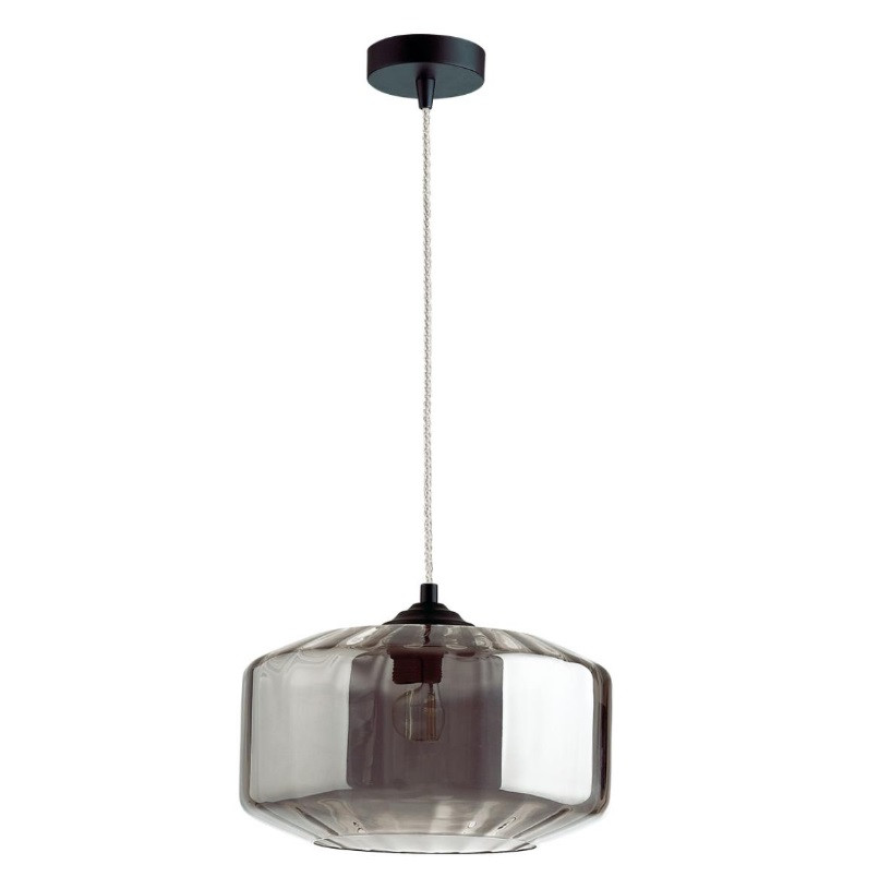 Изображение товара Подвес Odeon Light Binga Pendant ODL21 365 4746/1 E27 60W дымчатый/черный Изображение товара Подвес Odeon Light Binga Pendant ODL21 365 4746/1 E27 60W дымчатый/черный