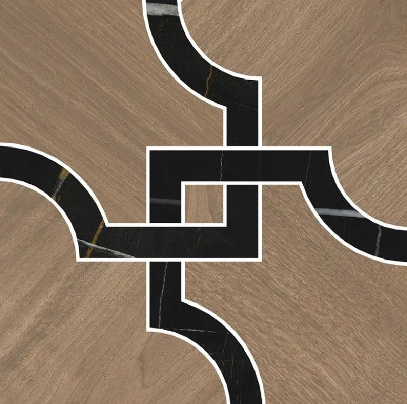 Изображение товара Декор из керамогранита Kerama Marazzi ID133 Монтиони наборный матовый 1 300х300х9 мм