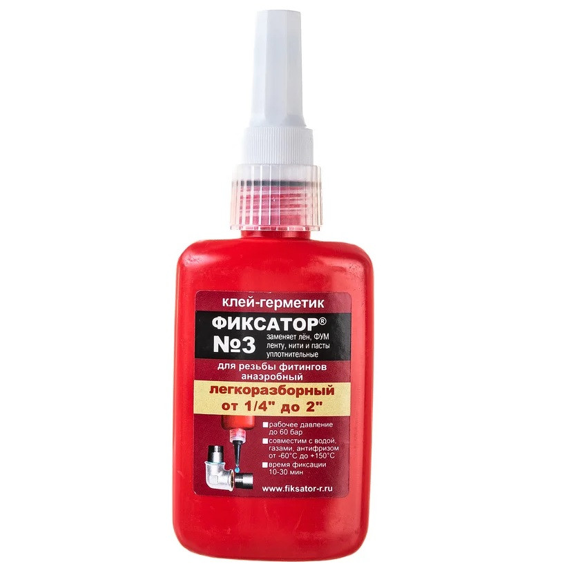 Изображение товара Клей-герметик анаэробный Виброзащита Фиксатор-3 80 г для резьбовых соединений