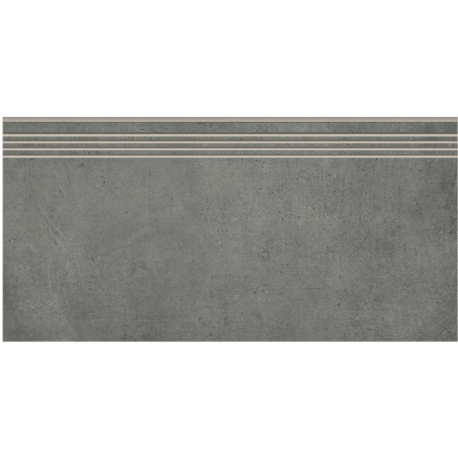 Изображение товара Ступень из керамогранита Grasaro Beton G-1103/MR/st01/300x600x9 матовая ректифицированная 600х300х9 мм