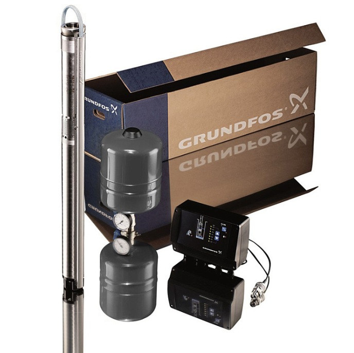 Изображение товара Насос скважинный Grundfos SQE 2-115 96524507В комплект 1х200-240В/50 Гц 