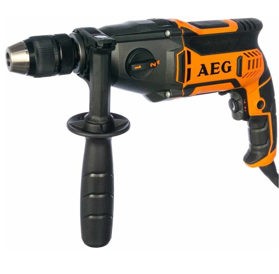Изображение товара Ударная дрель AEG SB2E850R 850 Вт, 13 мм, двухскоростная Изображение товара Ударная дрель AEG SB2E850R 850 Вт, 13 мм, двухскоростная