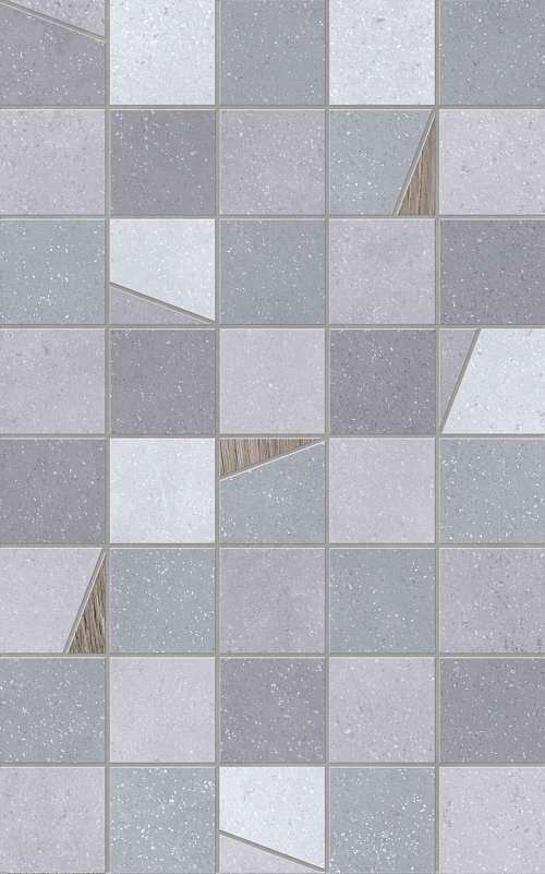 Изображение товара Керамическая вставка Creto Misty Mosaic Mix 400x250 мм Серый под бетон Изображение товара Керамическая вставка Creto Misty Mosaic Mix 400x250 мм Серый под бетон