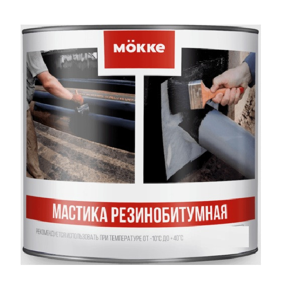 Изображение товара Мастика резинобитумная Mokke 8384 16 кг для гидроизоляции и защиты