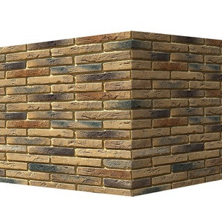 Изображение товара Угловой элемент White Hills Остия Брик 380-45 коричневый для каменной облицовки