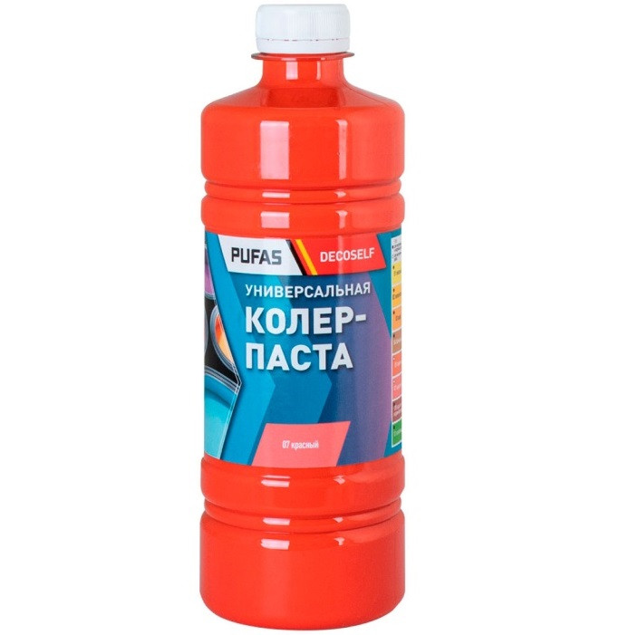 Изображение товара Паста колеровочная универсальная Pufas Decoself 07 красная 0,45 л