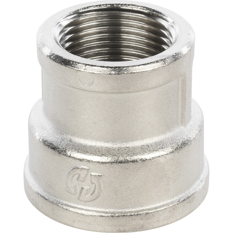 Изображение товара Муфта переходная Stout SFT-0006-000134 1х3/4 дюйма никелированная с внутренней резьбой