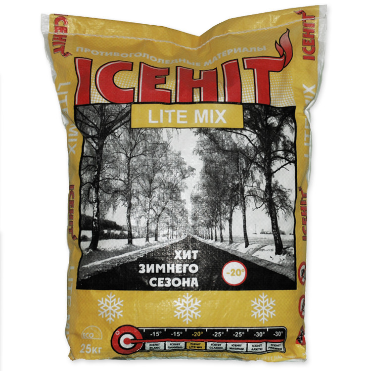 Противогололедный реагент Icehit Lite Mix 25 кг