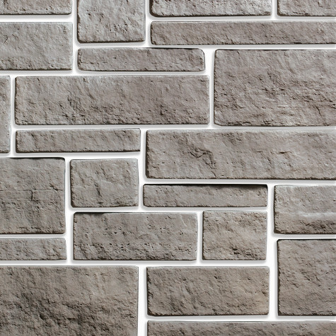 Изображение товара Искусственный камень KR Professional Выветренный туф серый 150-500 мм для фасада и интерьера