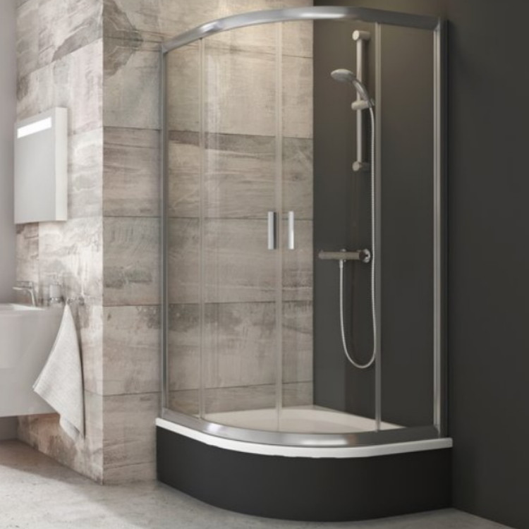 Душевой уголок Ravak Sabina BLCP4-90 3B270C40Z1 полукруглый Transparent блестящий