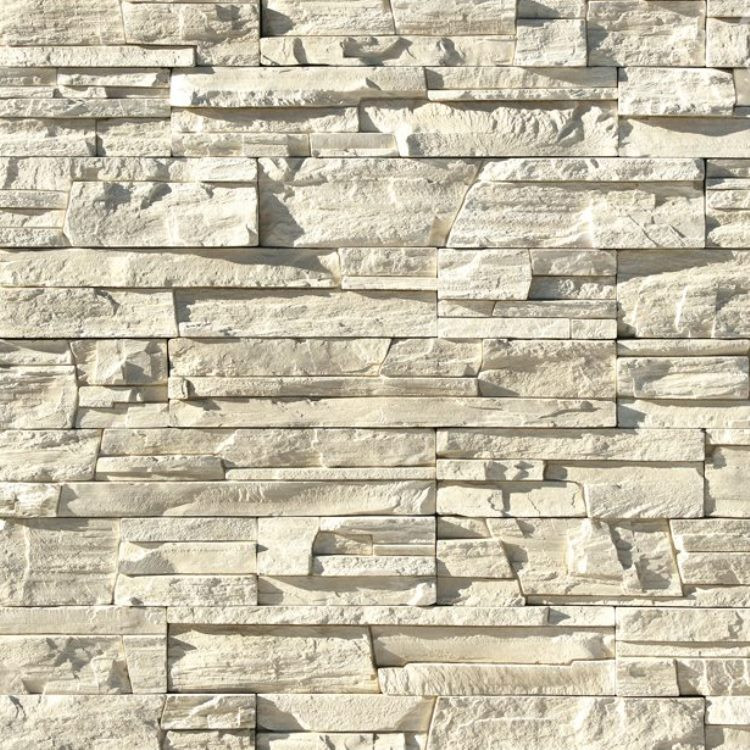 Изображение товара Искусственный камень White Hills Фьорд Лэнд белый 201-00 для фасада интерьера и ландшафта