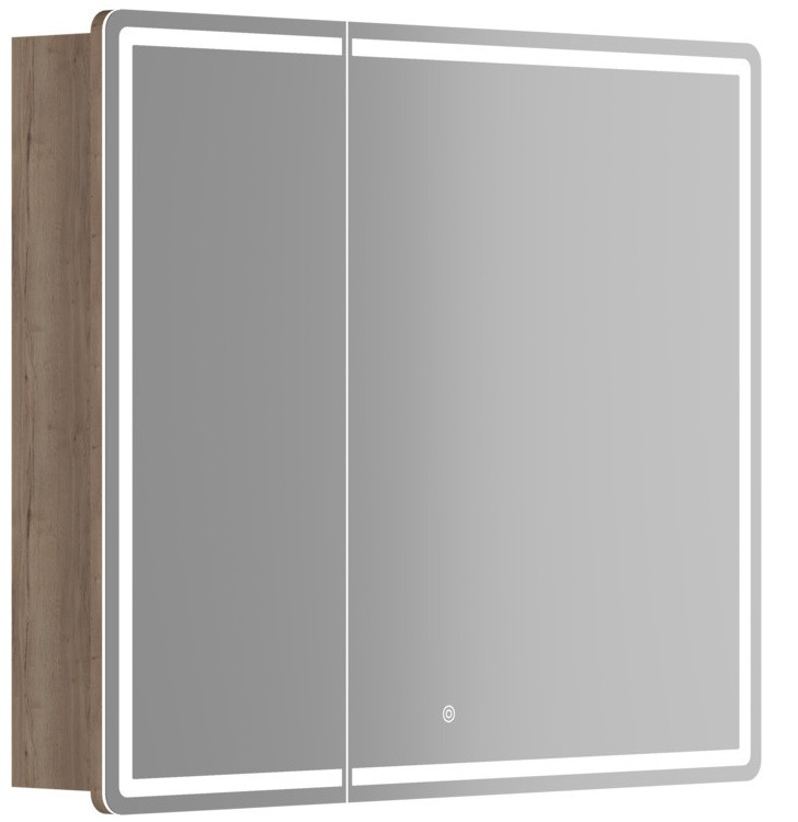 Изображение товара Шкаф зеркальный Sancos Mirror MI90EG 890x150х740 мм Дуб Галифакс натуральный с подсветкой