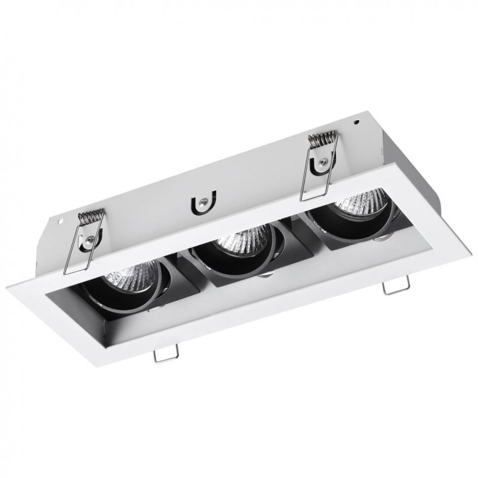 Изображение товара Встраиваемый светильник Novotech Gesso Spot GU10 3x50W стильный дизайн