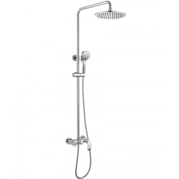 Душевая стойка Bravat Pure F6335369CP-A-RUS со смесителем
