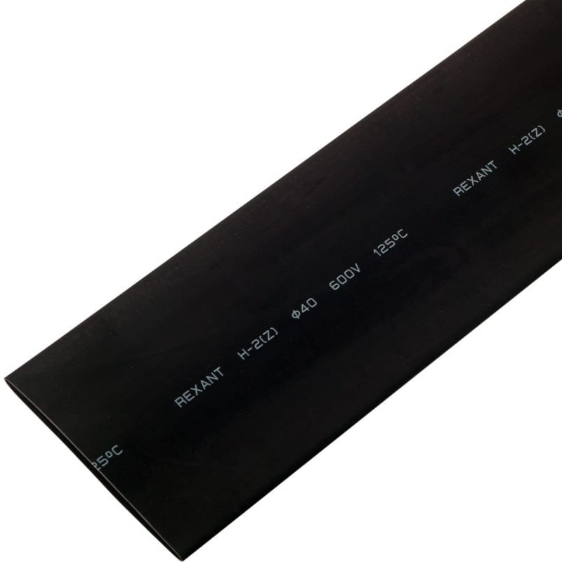 Трубка термоусадочная Rexant 24-0007 40/20 мм 1 м черная 10 штук