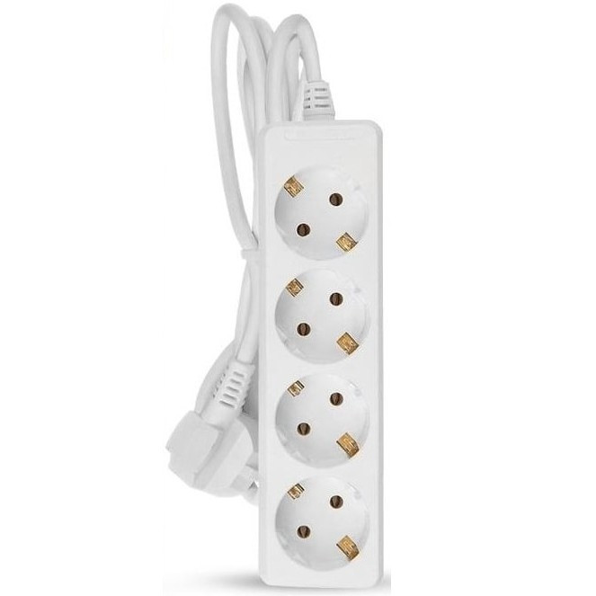 Изображение товара Удлинитель Tokov Electric TKE-C01-BU4-3-1-Z 3 м 4 розетки с заземлением 3х1 16А