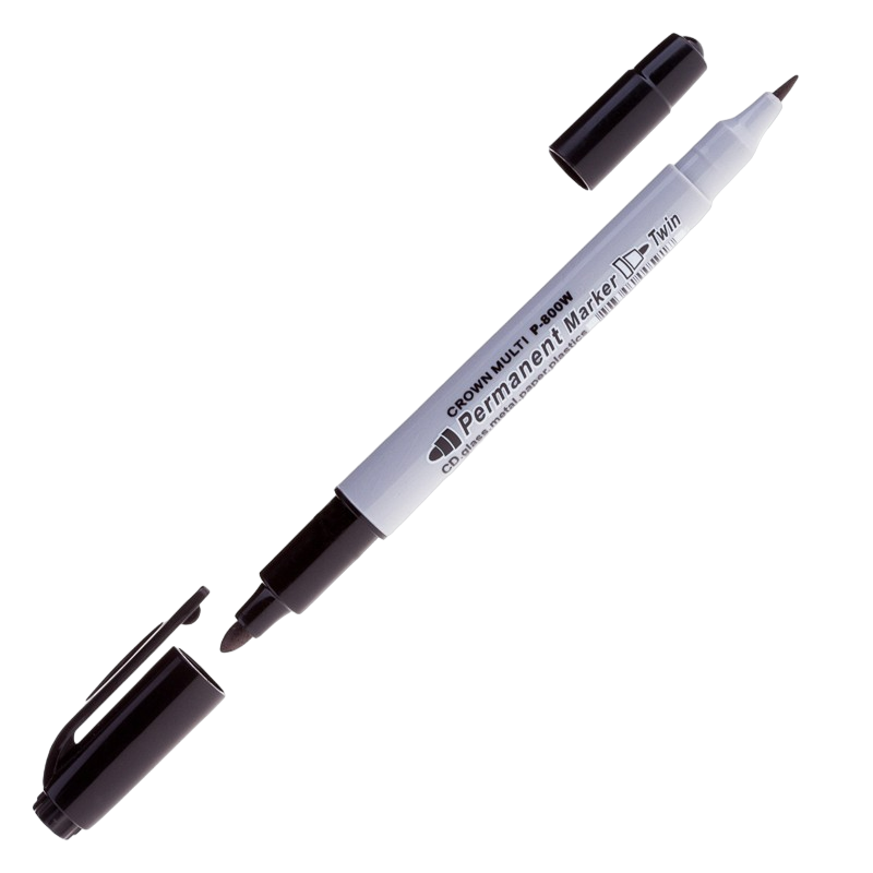 Изображение товара Маркер перманентный двухсторонний Crown Multi Marker Twin Б0048242 черный 1-2 мм Изображение товара Маркер перманентный двухсторонний Crown Multi Marker Twin Б0048242 черный 1-2 мм