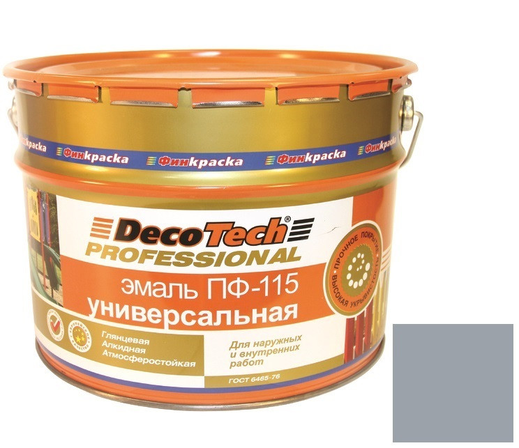  DecoTech Professional ПФ-115 Ral 7040 серая глянцевая 10 кг, цена .