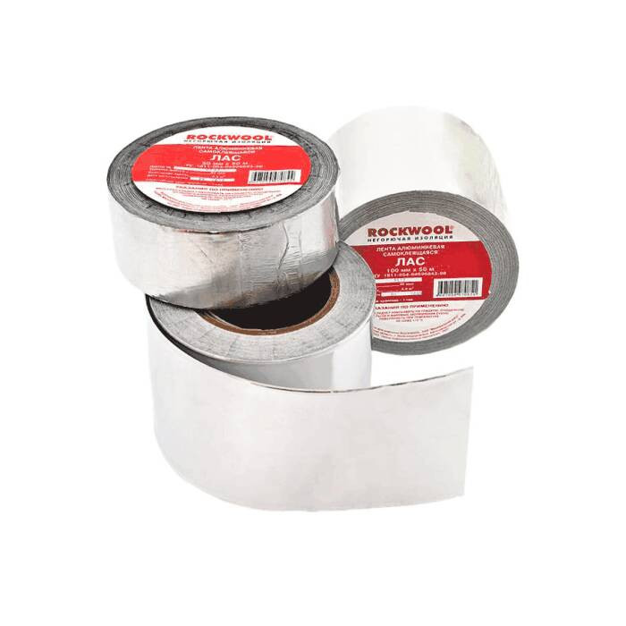 Изображение товара Лента армированная алюминиевая ЛАС-А 50мм х 50м самоклеящаяся ROCKWOOL