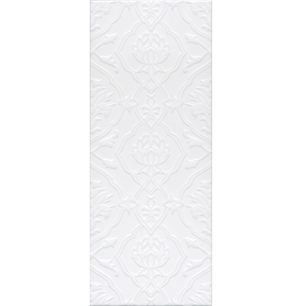 Изображение товара Керамическая плитка Kerama Marazzi Альвао 500x200 мм белая матовая флористический дизайн