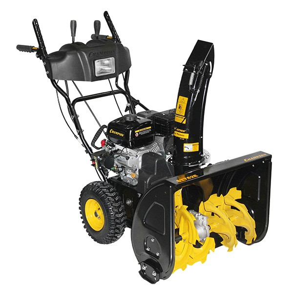 Изображение товара Бензиновый снегоуборщик Champion ST762E мощность 6,5 л.с. с электростартером