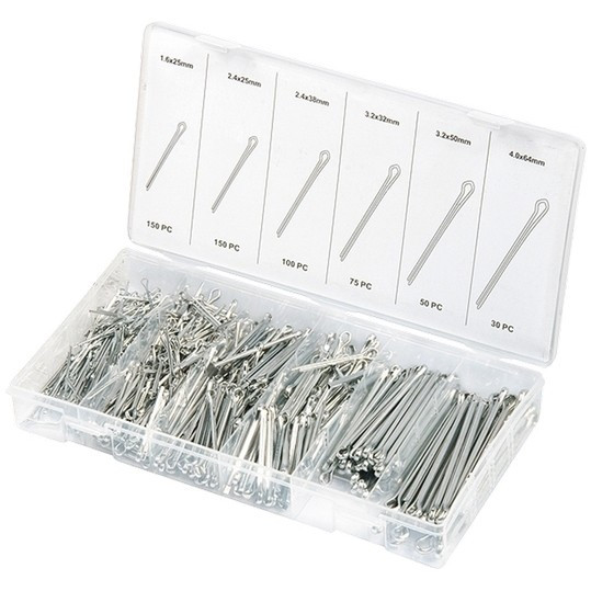 Изображение товара Набор шплинтов Сибртех 47604 555 предметов для фиксации и крепежа