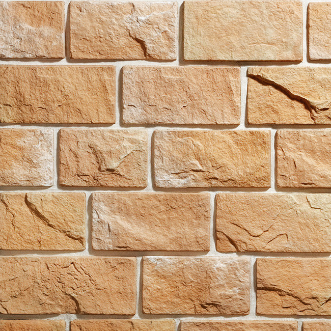 Изображение товара Искусственный камень KR Professional Старый замок бежевый для фасадов и интерьера