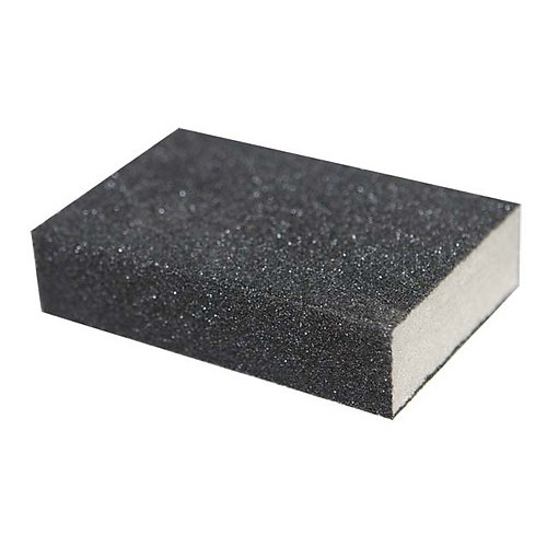 Шлифовальная губка, оксид алюминия, 100 х 75 х 25 мм, Р120, Ремоколор, арт. 32-0-101