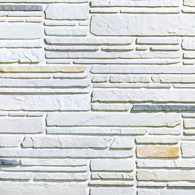 Изображение товара Искусственный камень KR Professional Горное шале 53130 бело-серый для фасада и внутренней отделки