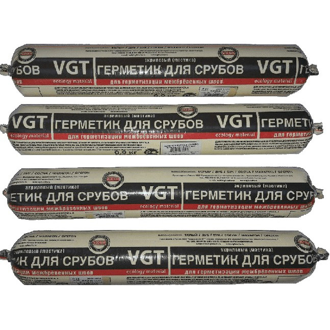 Изображение товара Герметик акриловый VGT для срубов 0,9 кг