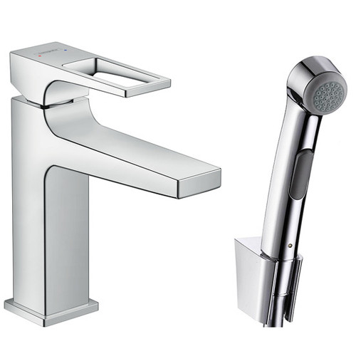 Смеситель для биде Hansgrohe Metropol 74522000 c гигиеническим душем