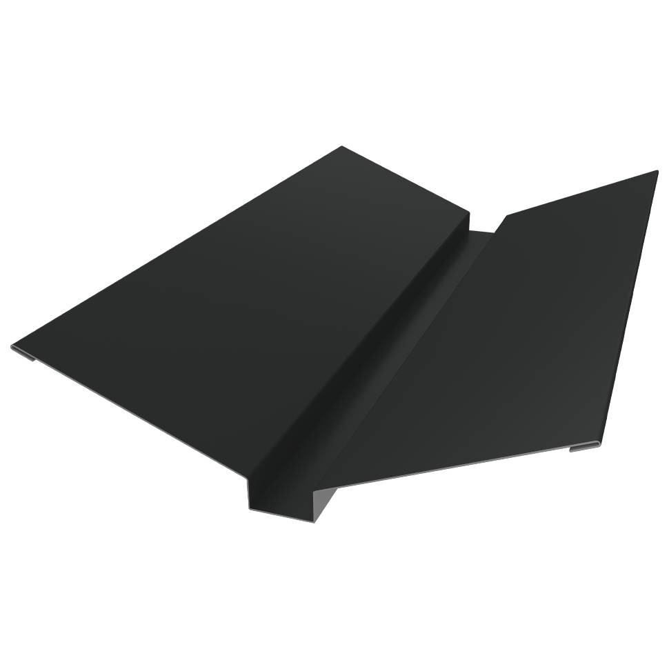 Изображение товара Ендова верхняя Grand Line Drap TX 0,45 RAL 7016 115x30 мм для кровли Изображение товара Ендова верхняя Grand Line Drap TX 0,45 RAL 7016 115x30 мм для кровли