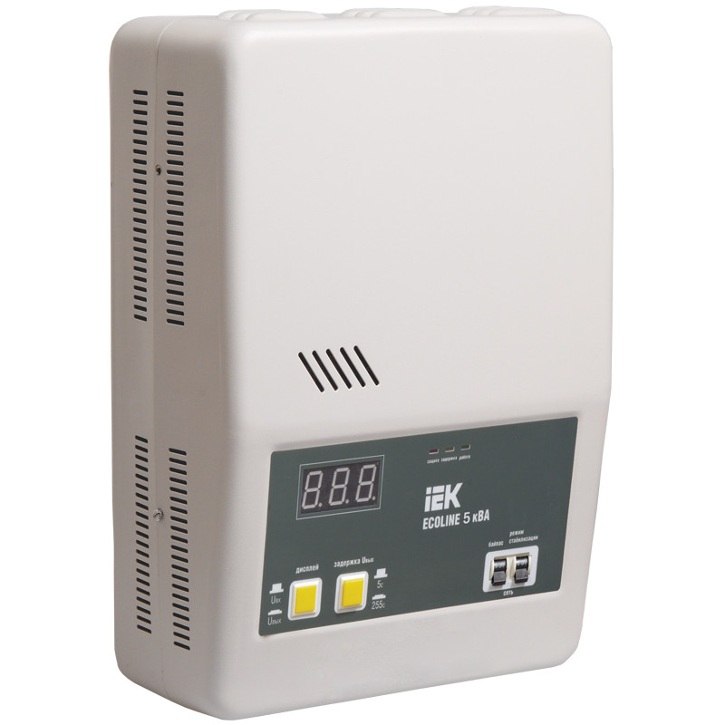 Стабилизатор напряжения настенный IEK Ecoline IVS27-1-05000 5 кВА
