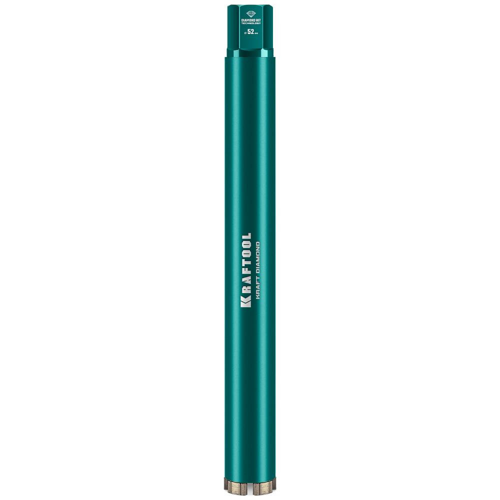 Изображение товара Коронка алмазная по железобетону Kraftool Diamond 29825-052 1/4 дюйма 52х450 мм Изображение товара Коронка алмазная по железобетону Kraftool Diamond 29825-052 1/4 дюйма 52х450 мм