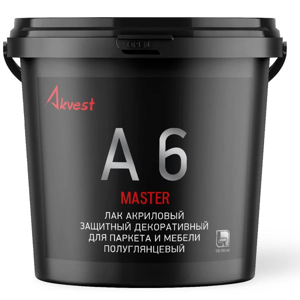 Изображение товара Акриловый лак Аквест-6 для паркета и мебели полуглянцевый 1 кг