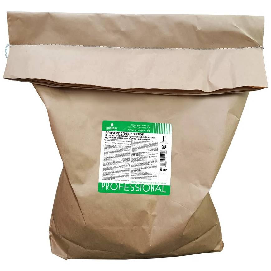 Изображение товара Огнебиозащита Prosept 075-09 I бесцветная, 9 кг концентрат для древесины