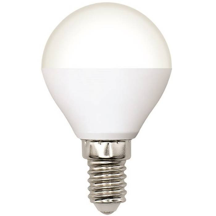 Изображение товара Лампа светодиодная диммируемая Volpe LED-G45-6W/4000K/E14/FR/DIM/SLS Изображение товара Лампа светодиодная диммируемая Volpe LED-G45-6W/4000K/E14/FR/DIM/SLS