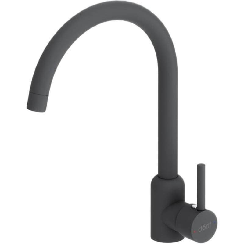 Изображение товара Смеситель кухонный Dorff Logic D3007022 поворотный черный Изображение товара Смеситель кухонный Dorff Logic D3007022 поворотный черный