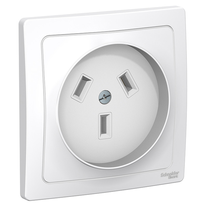 Изображение товара Розетка Schneider Electric Blanca BLNSR003231 одноместная силовая 2P+N с заземлением белая