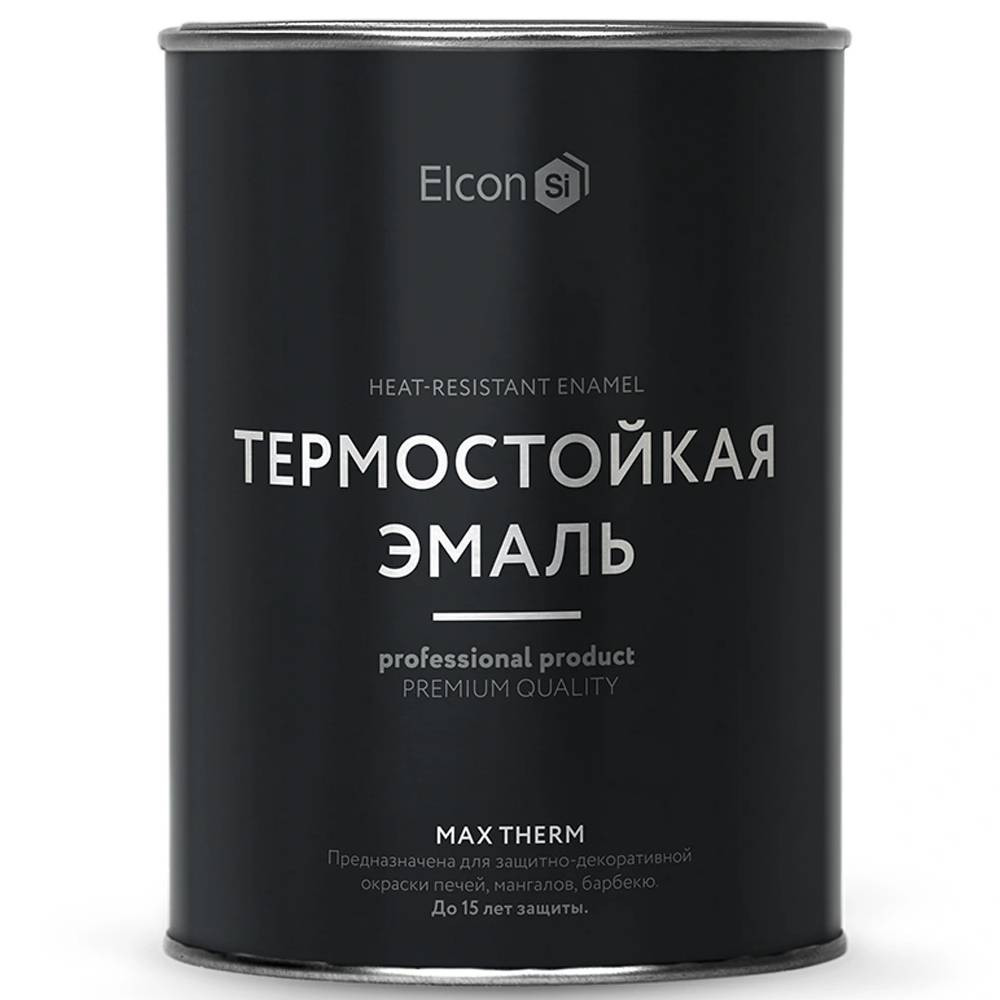 Изображение товара Эмаль термостойкая Elcon Max Therm 700°C белая 0,8 кг для печей и труб Изображение товара Эмаль термостойкая Elcon Max Therm 700°C белая 0,8 кг для печей и труб