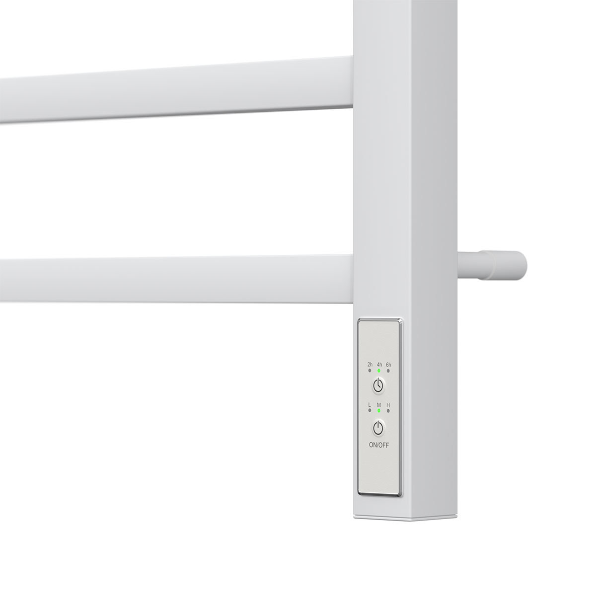 Полотенцесушитель электрический Point PN71856W П7 500x600 мм диммер справа белый
