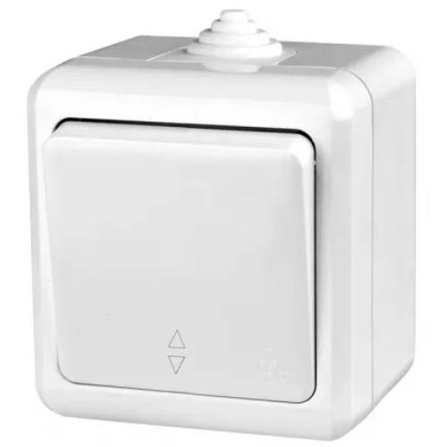 Изображение товара Переключатель одноклавишный Tokov Electric IP54 10А белый для квартиры и улицы