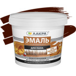 Эмаль акриловая Лакра для пола красно-коричневая 0,9 кг