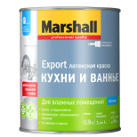 Краска для кухни и ванной Marshall Export база BC матовая 0,9 л