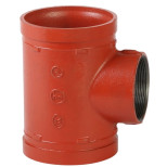 Тройник переходной под резьбу грувлок Jianzhi XGQT08S Ру25 Ду 80х32 мм 