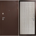 Дверь входная металлическая Дверной Континент Рубикон Б правая 860x2050 мм снаружи металл Медный антик внутри МДФ Белый сандал