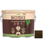 Состав защитный лессирующий Текс Bioteks 2 в 1 Палисандр 9 л