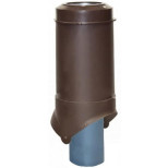 Выход канализации вентиляционный Krovent Pipe VT 125/100is коричневый