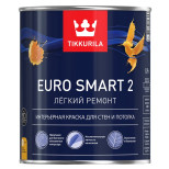 Краска интерьерная Tikkurila Euro Smart-2 база VVA  глубокоматовая 0,9 л